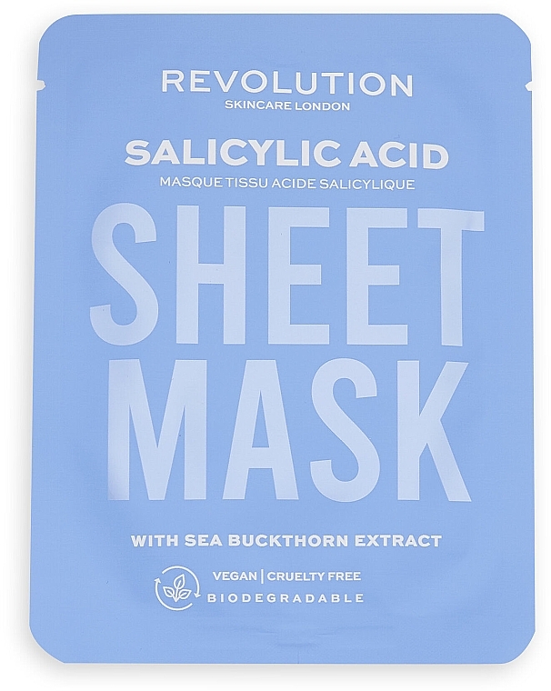 Set - Revolution Skincare Blemish Prone Skin Biodegradable Sheet Mask (3 x f/mask) — photo N5