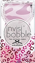 Hair Tie with Ribbon - Invisibobble Wrapstar Urban Safari Cat In The City — photo N1