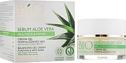 Fragrances, Perfumes, Cosmetics Facial Gel Cream - Phytorelax Laboratories Bio Phytorelax Sebum Aloe Vera Gel Cream