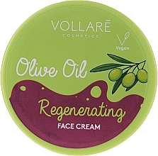 Face Cream with Olive Oil - Vollare Regenerating Olive Oil Face Cream — photo N1