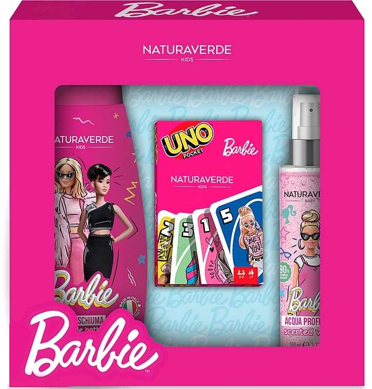 Naturaverde Barbie - Set (scented/water/100ml + bubble/bath/300ml + acc) — photo N1