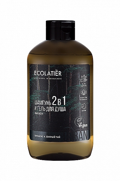 2-in-1 Men Showerl Gel-Shampoo - Ecolatier Urban Energy — photo N1