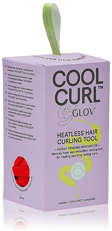 Cold Perm Curlers, in box, red - Glov Cool Curl Box Red — photo N2