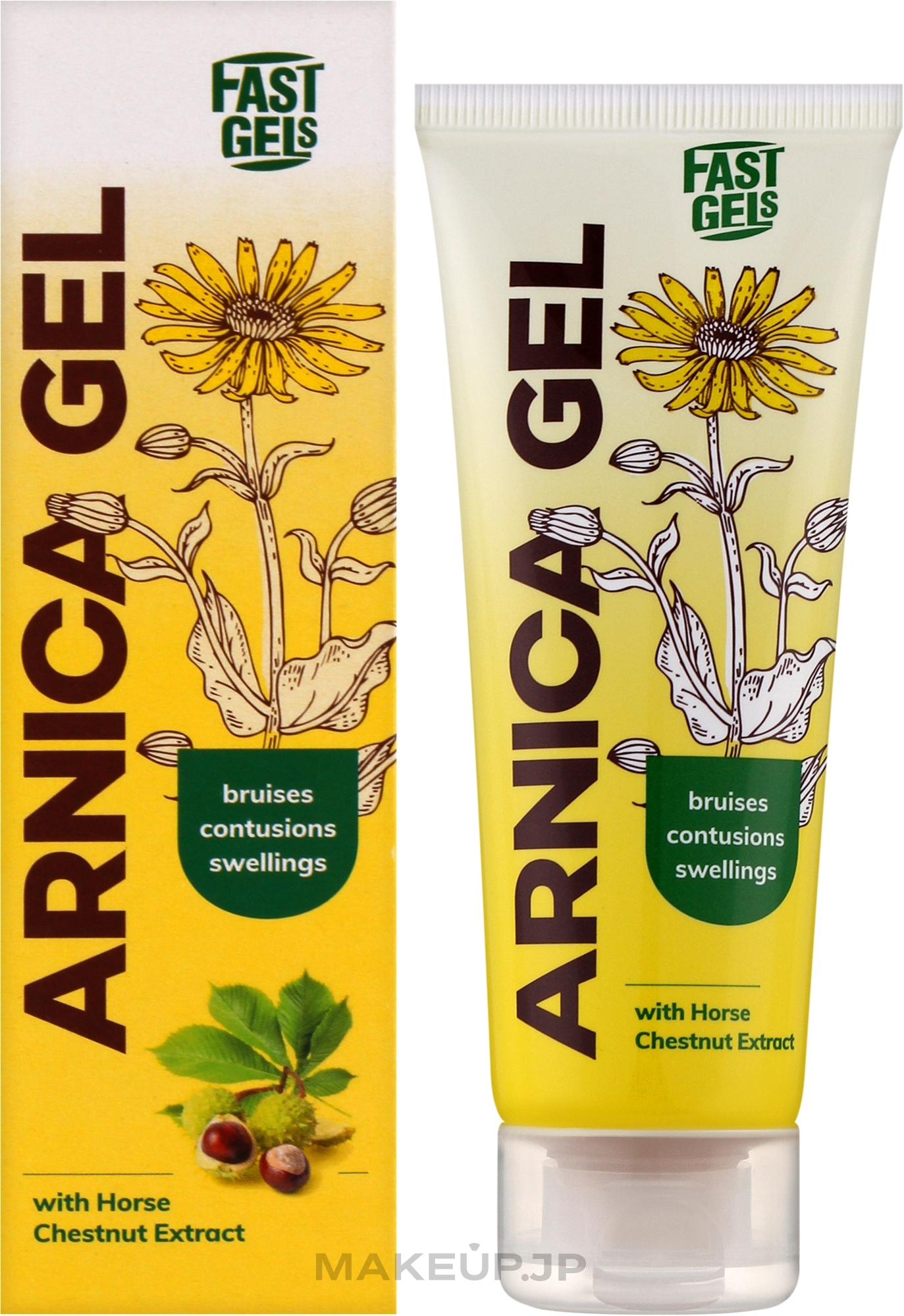 Body Gel with Horse Chestnut Extract - Gly Skin Care Arnica Fast Gel — photo 50 g