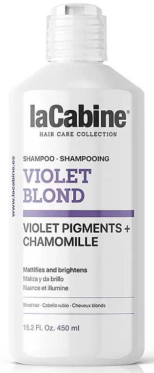 Blonde Shampoo - La Cabine Violet Blond Shampoo Violet Pigments + Chamomille — photo N1