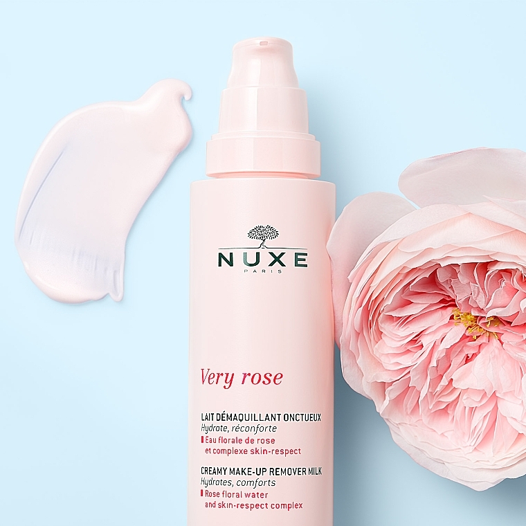 Delicate Makeup Remover Milk - Nuxe Very Rose Creamy Make-up Remover Milk — photo N2