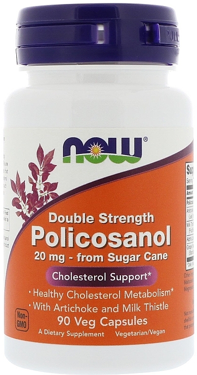 Double Strength Policosanol, 20mg - Now Foods Double Strength Policosanol — photo N6