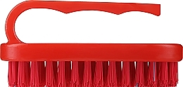Small Hand &Nail Brush, red with red bristles - LULA — photo N1