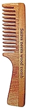 Wood Hair Comb - Sattva Neem Wood Comb — photo N1