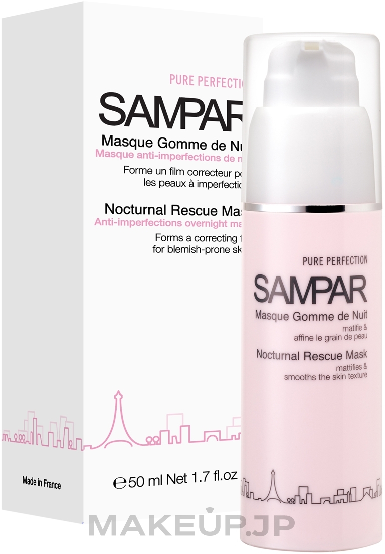 Anti-Imperfection Facial Night Mask - Sampar Pure Perfection Nocturnal Rescue Mask — photo 50 ml