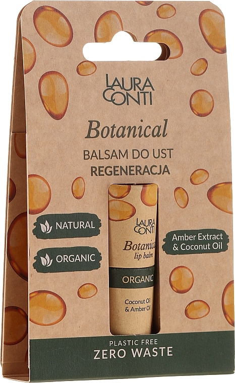 Amber Extract & Coconut Oil Lip Balm - Laura Conti Botanical Lip Balm — photo N4