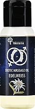 Fragrances, Perfumes, Cosmetics Erotic Massage Oil 'Edelweiss' - Verana Erotic Massage Oil Edelweiss