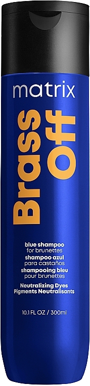 Hair Color Preserving Shampoo - Matrix Total Results Brass Off Blue Shampoo For Brunettes — photo N1