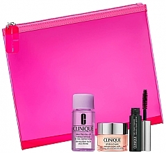 Fragrances, Perfumes, Cosmetics Set - Clinique All About Eyes Gift Set (mascara/3.5ml + dem/30ml + eye/cr/15ml + pouch)