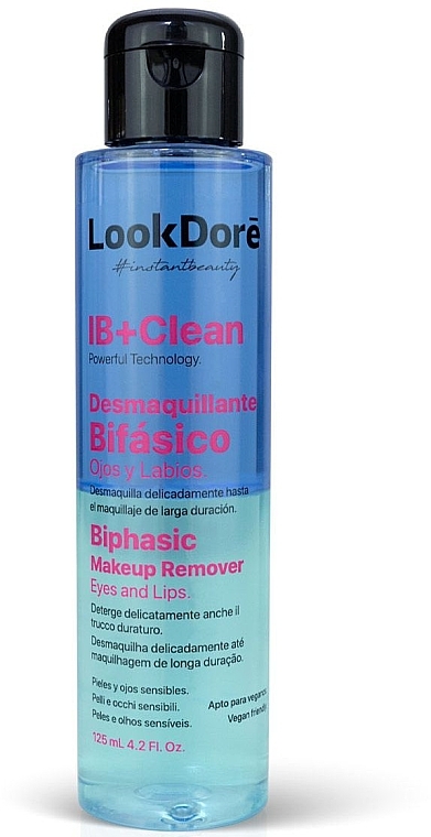 Biphase Makeup Remover - LookDore IB+Clean Eyes & Lips Biphasic Makeup Remover — photo N1