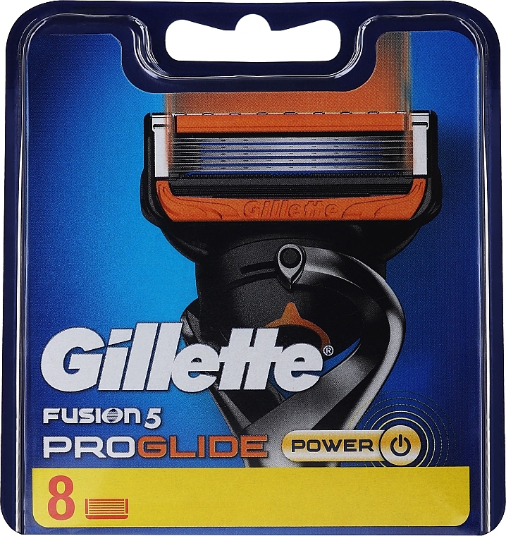 Razor Cartridges, 8 pcs - Gillette Fusion 5 ProGlide Power — photo N1