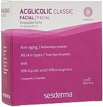 Fragrances, Perfumes, Cosmetics Strong Glicolic Acid Ampoule - SesDerma Laboratories Acglicolic Classic Ampoules Forte