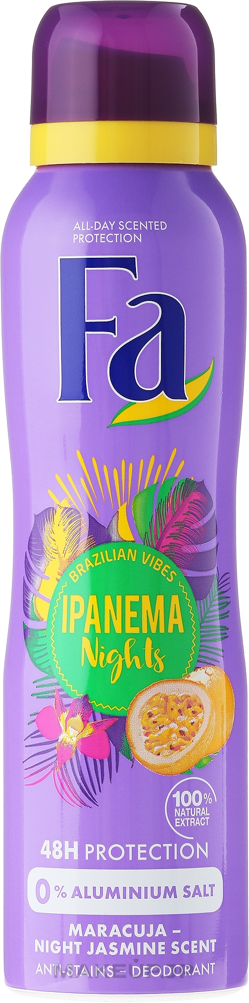 Deodorant Spray "Rhythms of Brazil" - Fa Ipanema Nights Deo Spray — photo 150 ml