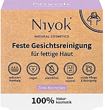 Fragrances, Perfumes, Cosmetics Zinc Complex Solid Face Cleanser - Niyok Solid Face Wash Bar Zinc