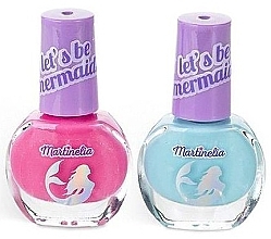 Nail Polish Set 'The Little Mermaid', 2 pcs - Martinelia Lets Be Mermaids Nail Duo Set (nail/polish/2x4ml) — photo N2