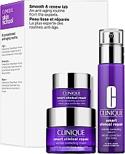 Fragrances, Perfumes, Cosmetics Set - Clinique Smooth & Renew Lab (serum/30ml + cr/15ml + eye/cr/5ml)