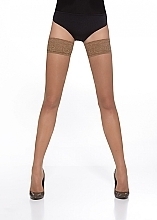 Hush Stockings, 20 Den, beige - Bas Bleu — photo N2