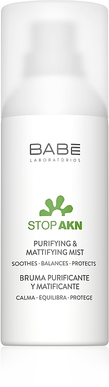 Mattifying & Moisturizing Anti-Acne Spray - Babe Laboratorios Stop AKN Purifying & Mattifying Mist — photo N8