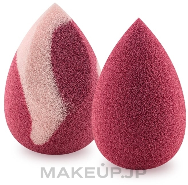 Sponge Set, mini berry/mini slanted pink-berry - Boho Beauty Bohoblender Berry Mini + Pinky Berry Mini Cut — photo 2 szt.