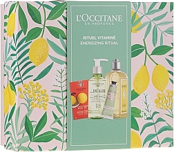 Fragrances, Perfumes, Cosmetics Set - L'Occitane Energizing Ritual (f/scr/6ml + micel/water/200ml + sh/gel/250ml + h/cr/30ml)