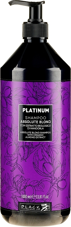 Bleached Hair Shampoo - Black Professional Line Platinum Absolute Blond Shampoo — photo N14