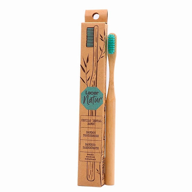 Bamboo Toothbrush - Lacer Natur Bamboo Medium Adult Toothbrush — photo N1