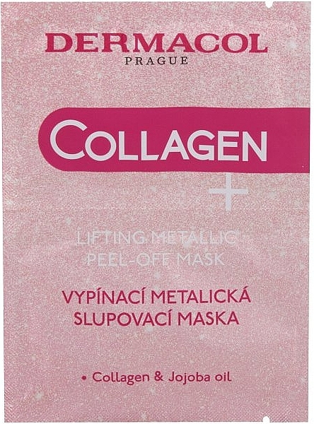 Face Mask - Dermacol Collagen+ Lifting Metallic Peel-Off Mask — photo N2