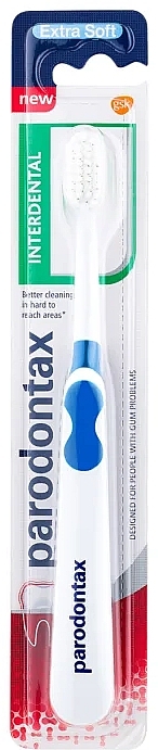 Toothbrush, extra soft, blue - Parodontax Interdental Extra Soft — photo N1