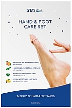 Fragrances, Perfumes, Cosmetics Set - Stay Well Hand & Foot Care Set (h/mask/2x30g + f/mask/2x34g)