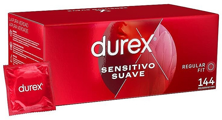 Condoms, 144 pcs. - Durex Sensitive Soft — photo N1