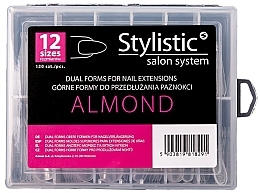 Fragrances, Perfumes, Cosmetics Double Upper Forms for Nail Extensions, 120 pcs - Palu Stylistic Dual Form Almond