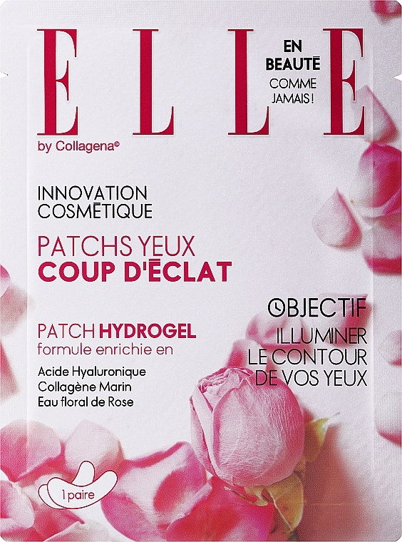 Hydrogel Patch with Rose Water - Elle By Collagena Hydrogel Patches — photo N1