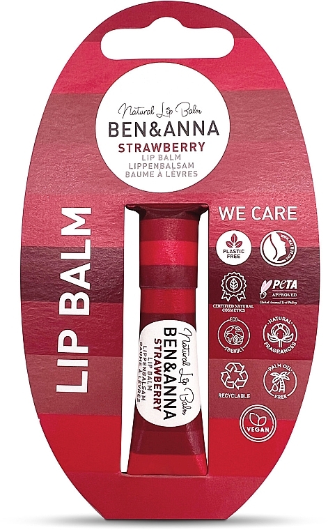 Strawberry Lip Balm - Ben & Anna Lip Balm Strawberry — photo N1