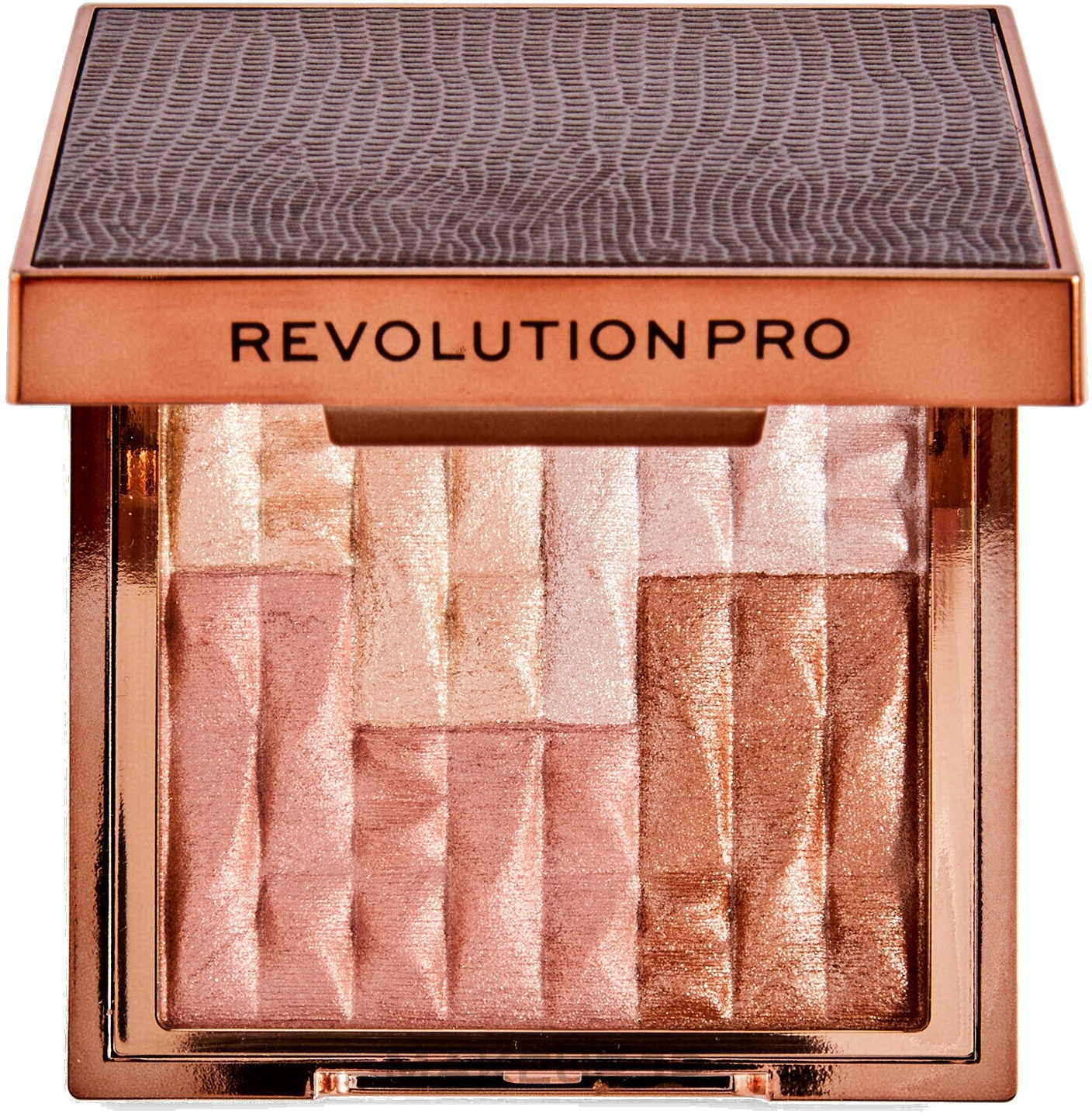 Bronzing Powder-Highlighter - Revolution Pro Goddess Glow Shimmer Brick Bronzer — photo Afterglow