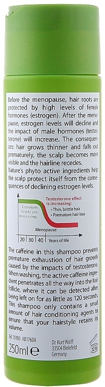 Anti Hair Loss Shampoo for Thin & Brittle Hair - Plantur 39 Coffein Shampoo — photo N3