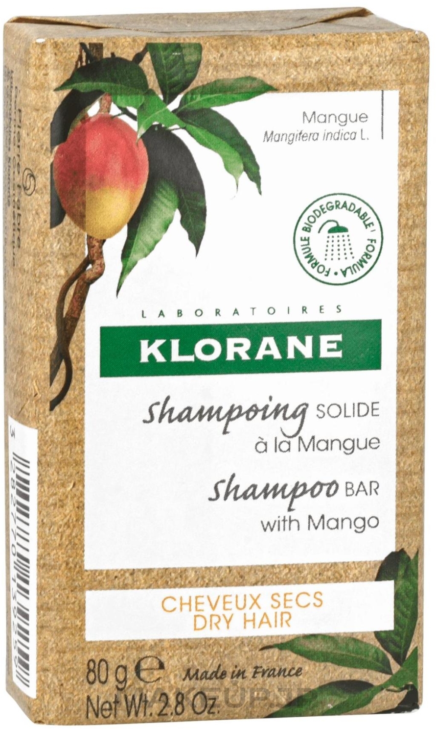 Shampoo Bar for Dry Hair - Klorane Mango Solid Shampoo Bar — photo 80 g