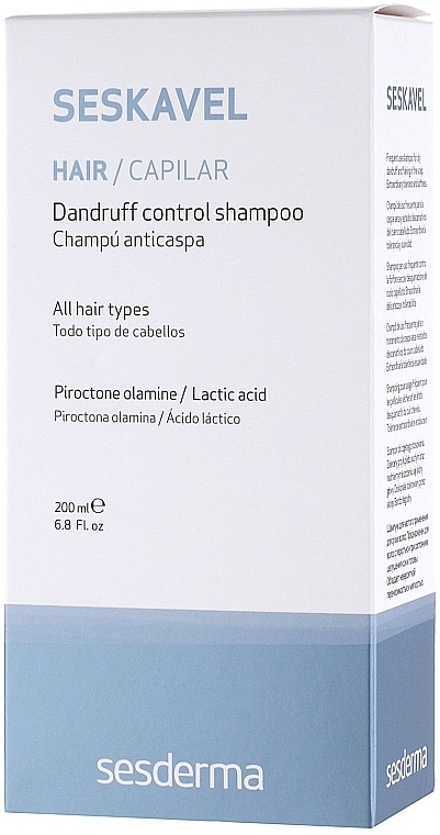 Anti-Dandruff Shampoo - SesDerma Laboratories Seskavel Kavel Dandruff Control Shampoo — photo N11