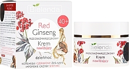 Fragrances, Perfumes, Cosmetics Moisturizing Anti-Wrinkle Cream - Bielenda Red Ginseng Moisturising Face Cream 40+