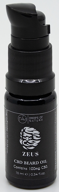 Beard Oil - Fam Drops Of Nature 100 mg CBD Beard Oil — photo N4