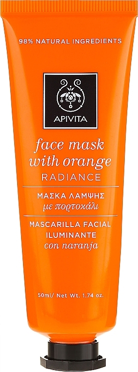 Orange Face Mask "Radiance" - Apivita Radiance Face Mask with Orange — photo N1