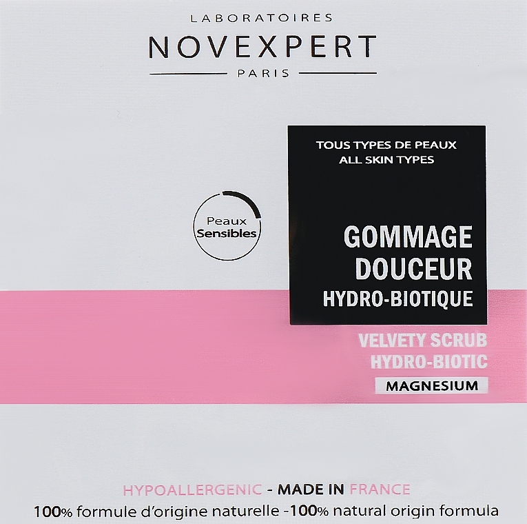 Velvety Hydro-Biotic Face Scrub - Novexpert Magnesium Velvety Scrub Hydro-Biotic (sample) — photo N1