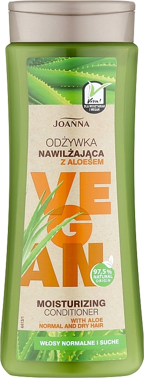 Aloe Vera Conditioner for Normal & Dry Hair - Joanna Vegan Aloe Moisturizing Conditioner — photo N1