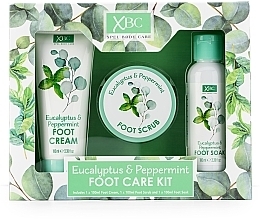 Fragrances, Perfumes, Cosmetics Set - Xpel Eucalyptus & Peppermint Foot Care Kit (f/cr/100ml + f/scr/100ml + soak/100ml)