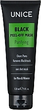 Fragrances, Perfumes, Cosmetics Black Film-Mask - Unice Black Peel-Off Mask