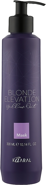 Bleached Hair Mask - Kaaral Blonde Elevation Yellow Out — photo N2